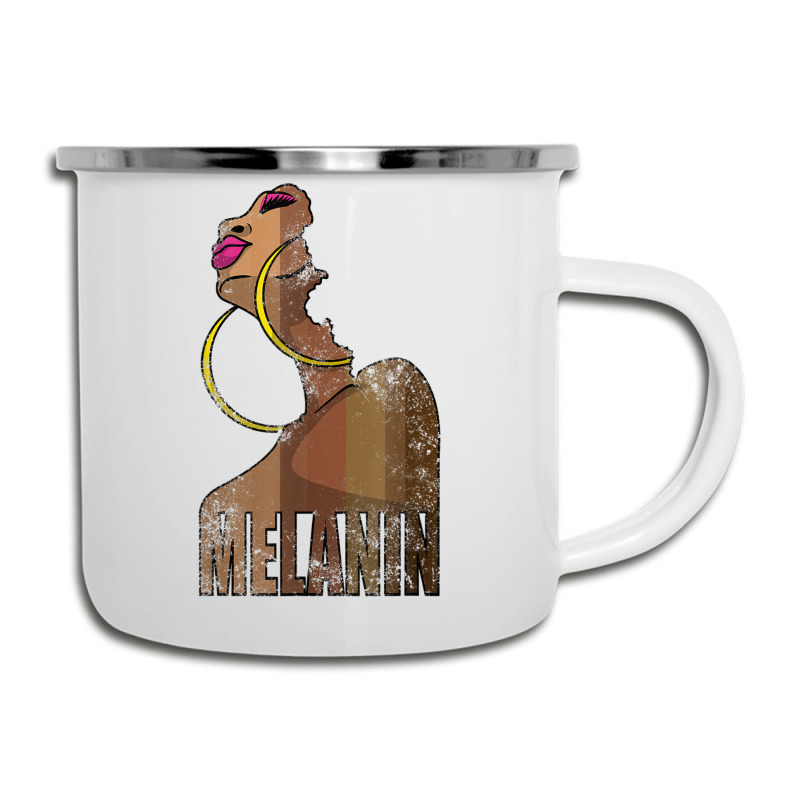 Melanin Drippin Beautiful Afro Woman Black History Feb Gift Camper Cup | Artistshot