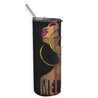 Melanin Drippin Beautiful Afro Woman Black History Feb Gift Skinny Tumbler | Artistshot