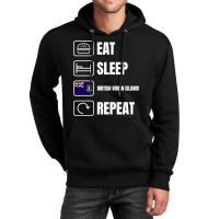 Eat Sleep British Virgin Islands Repeat Unisex Hoodie | Artistshot