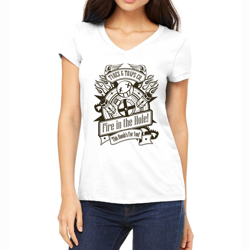 Fire In The Hole! Women's V-Neck T-Shirt by JESSICAFRANKLIN | Artistshot