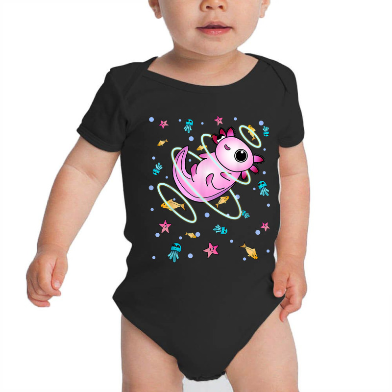 Underwater Axolotl Baby Bodysuit | Artistshot