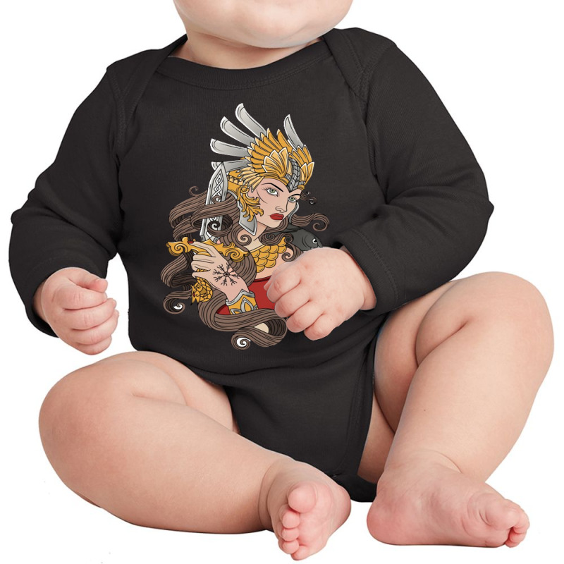 Warrior Woman Long Sleeve Baby Bodysuit | Artistshot