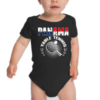 Panama Table Tennis Lovers Support Panamanian Ping Pong Team T Shirt Baby Bodysuit | Artistshot