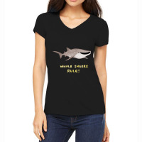 Whale Sharks Rule! Women's V-neck T-shirt | Artistshot