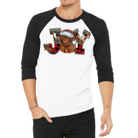 Highland Cow Christmas Joy Be Merry And Bright Western Cow Sweatshirt 3/4 Sleeve Shirt | Artistshot