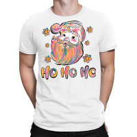 Ho Ho Ho Merry Christmas Tie Dye Colorful Santa Claus T Shirt T-shirt | Artistshot