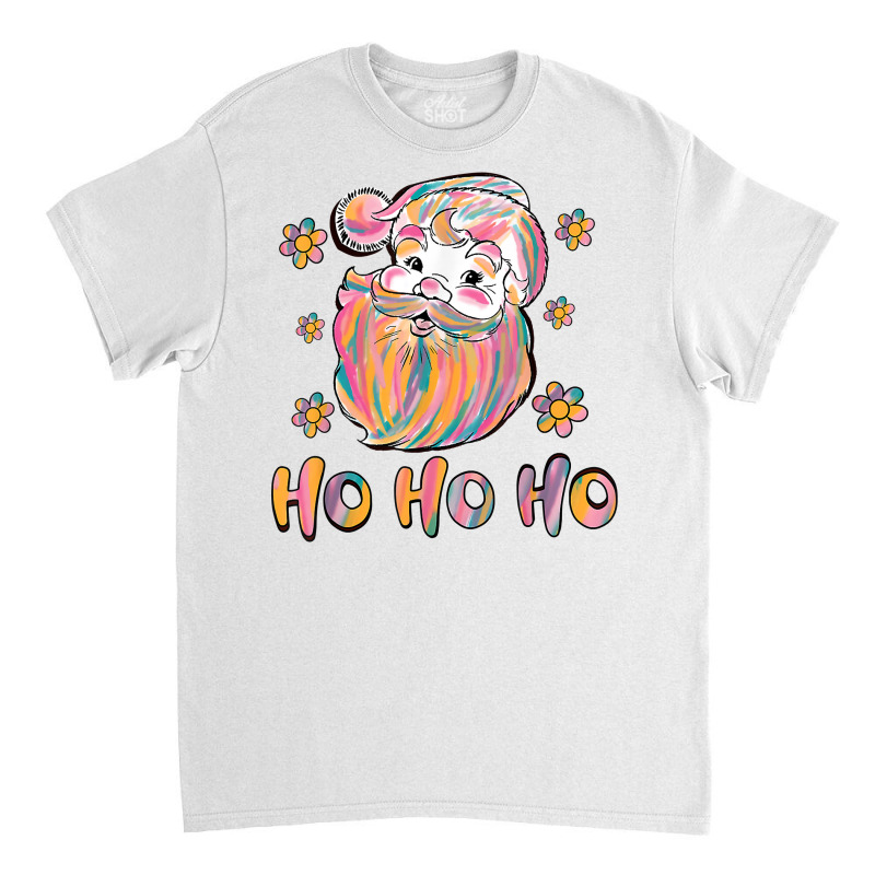 Ho Ho Ho Merry Christmas Tie Dye Colorful Santa Claus T Shirt Classic T-shirt | Artistshot