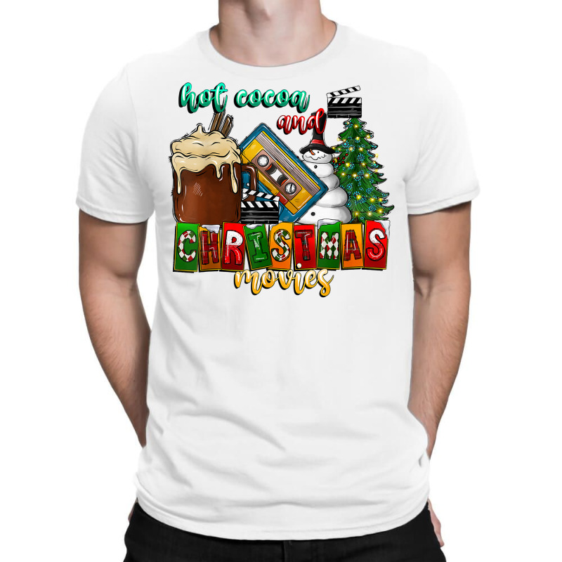 Hot Cocoa And Christmas Movies Merry Christmas Western T Shirt T-shirt | Artistshot