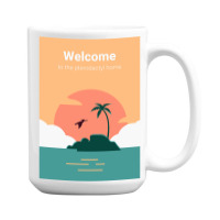 Welcome To Pterodactyl Home 15 Oz Coffee Mug | Artistshot