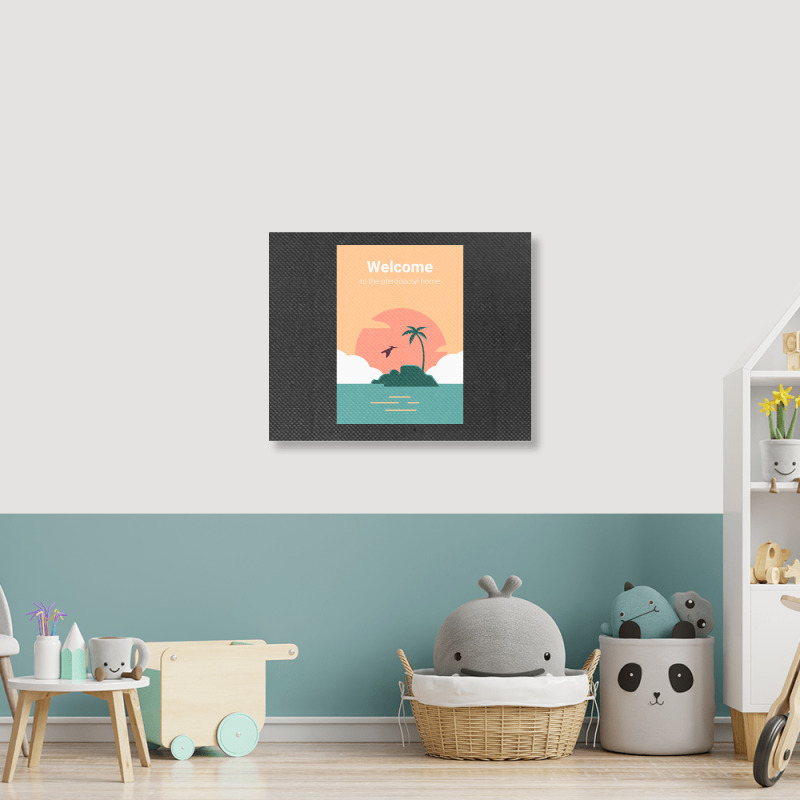 Welcome To Pterodactyl Home Landscape Canvas Print | Artistshot