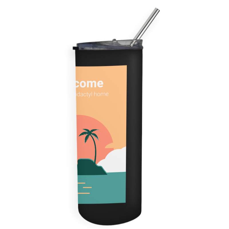 Welcome To Pterodactyl Home Skinny Tumbler | Artistshot