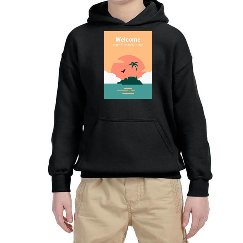 Welcome To Pterodactyl Home Youth Hoodie | Artistshot