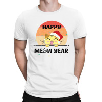 Happy New Year 2023 With Funny Cat T-shirt | Artistshot