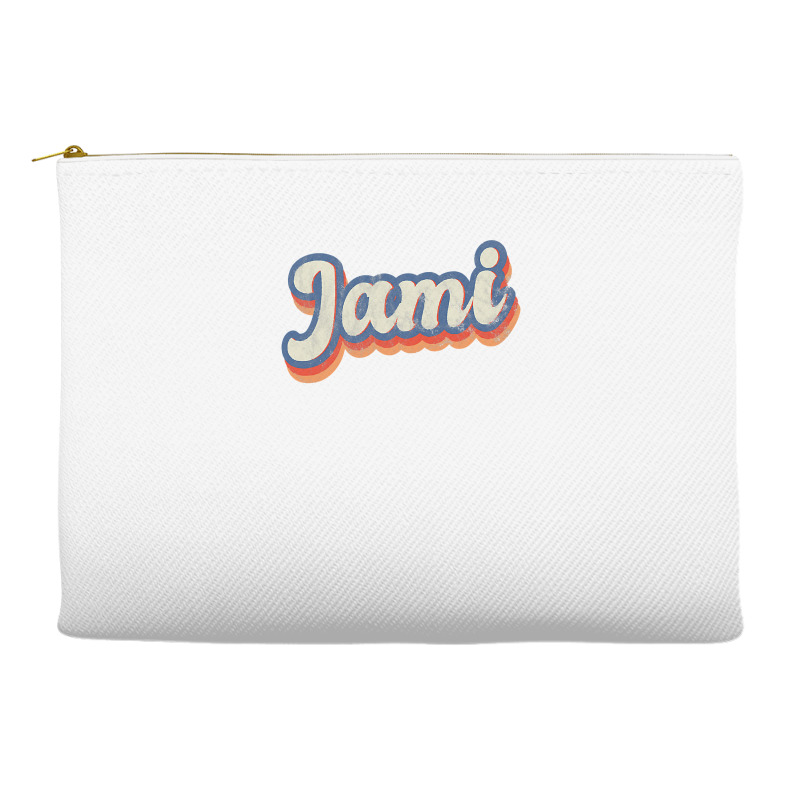 Jami Personalized Name  Custom Lettering 70 S Accessory Pouches | Artistshot