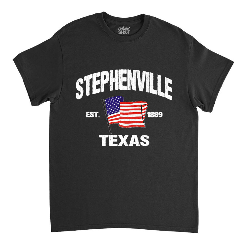 Stephenville Texas Tx Usa Stars & Stripes Vintage Style Premium Classic T-shirt by JilmarM.Perez | Artistshot