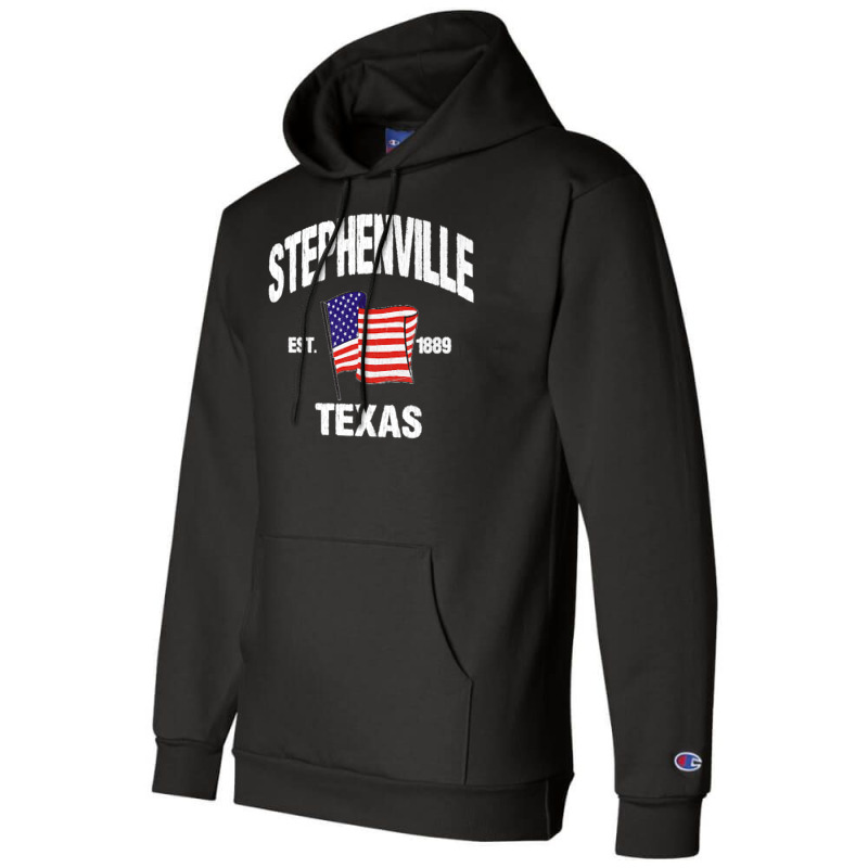 Stephenville Texas Tx Usa Stars & Stripes Vintage Style Premium Champion Hoodie by JilmarM.Perez | Artistshot