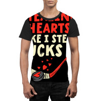 Stealing Heart Like I Steal Pucks Valentines Day Hockey T Shirt Graphic T-shirt | Artistshot