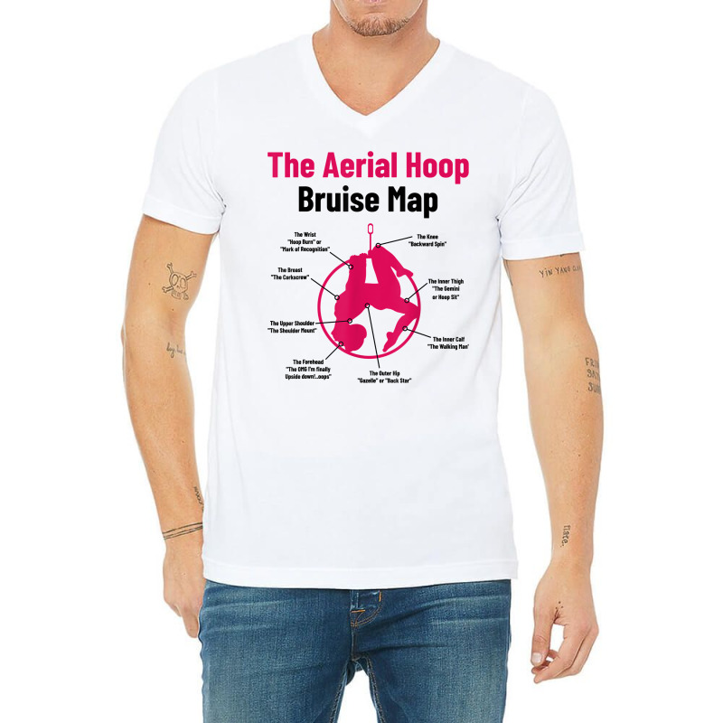 The Aerial Hoop Bruise Map Acrobatics Gymnastics Sports T Shirt V-Neck Tee by deemerx8lmshare | Artistshot