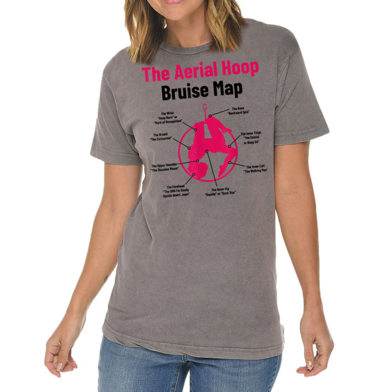 The Aerial Hoop Bruise Map Acrobatics Gymnastics Sports T Shirt Vintage T-Shirt by deemerx8lmshare | Artistshot