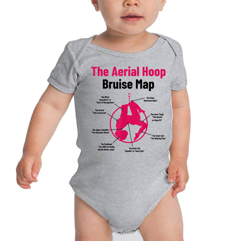 The Aerial Hoop Bruise Map Acrobatics Gymnastics Sports T Shirt Baby Bodysuit by deemerx8lmshare | Artistshot