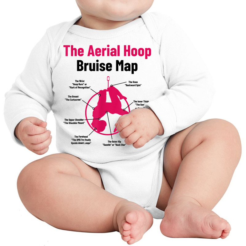 The Aerial Hoop Bruise Map Acrobatics Gymnastics Sports T Shirt Long Sleeve Baby Bodysuit by deemerx8lmshare | Artistshot