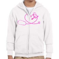 Breast Cancer Doctor Nurse Apparel, Pink Ribbon Women T Shirt Youth Zipper Hoodie | Artistshot