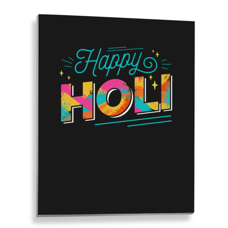 Happy Holi Colorful Holi Festival Metal Print Vertical | Artistshot