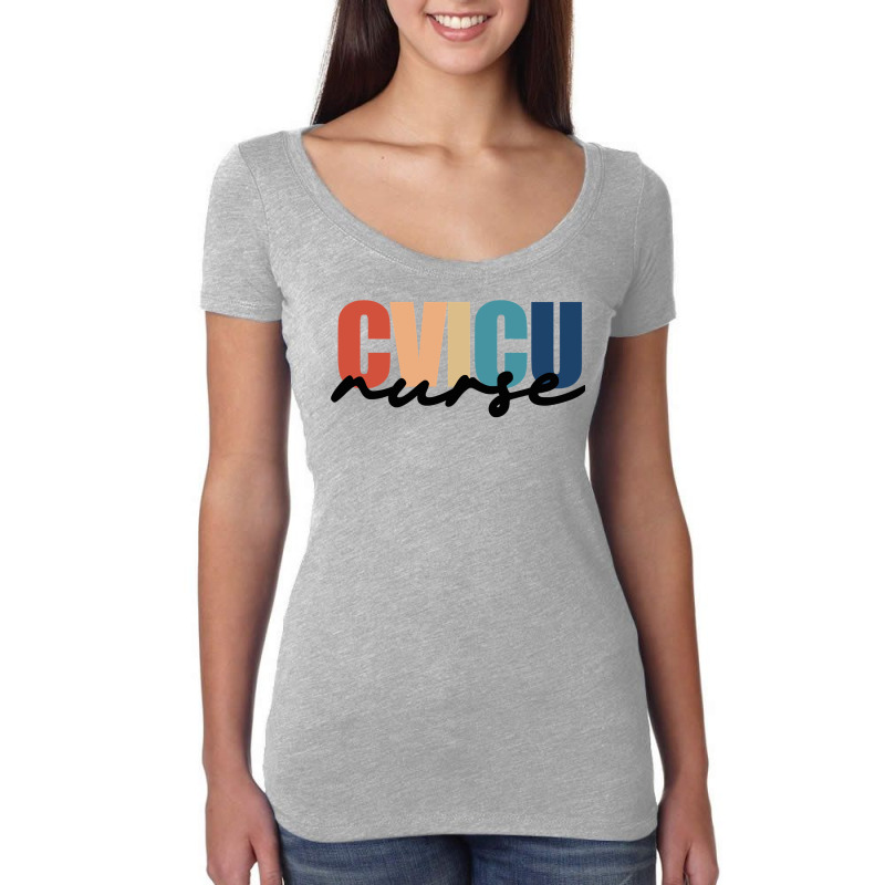 Cvicu Nurse Rn Cardiovascular Intensive Care Unit Nurse Life Long Slee Women's Triblend Scoop T-shirt by tamkyfashions | Artistshot