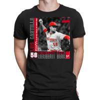 Luis Castillo Baseball Edit Tapestries Reds T-shirt | Artistshot