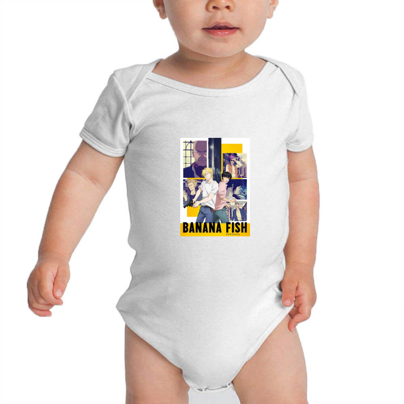 Banana Fish Collage Baby Bodysuit by prillyfutch | Artistshot