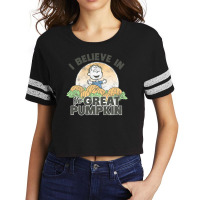 Peanuts Halloween Great Pumpkin Scorecard Crop Tee | Artistshot