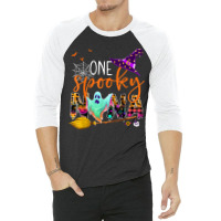 Happy Halloween One Spooky Nana Funny Nana Costume 3/4 Sleeve Shirt | Artistshot