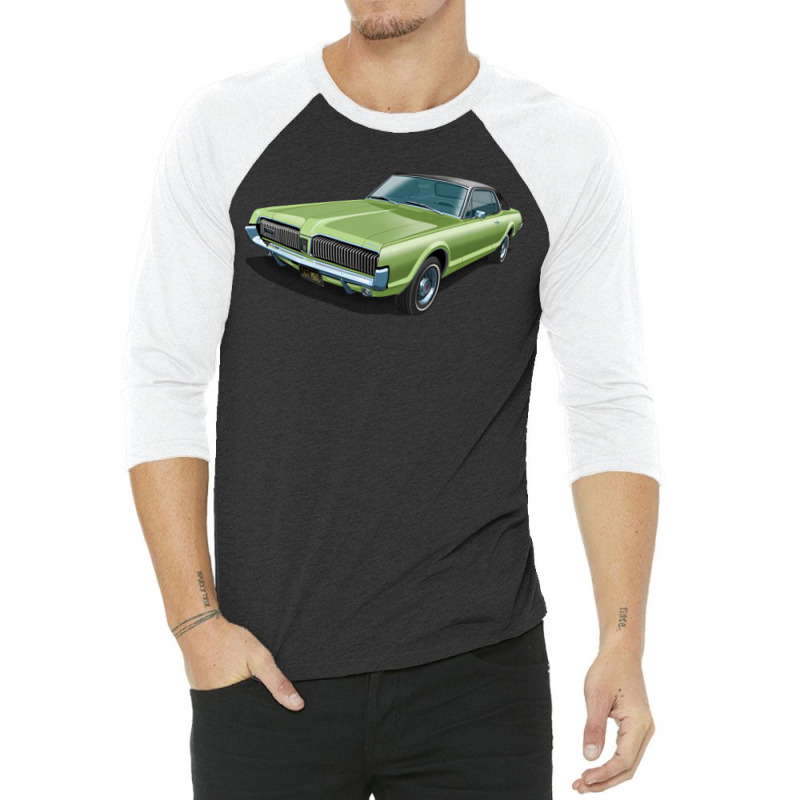 1967 Mercury Cougar In Lime Frost Five 3/4 Sleeve Shirt by StefanyIveson | Artistshot