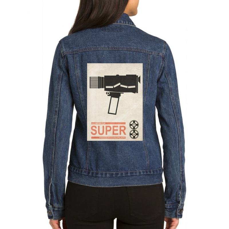 Super Film Ladies Denim Jacket by TheresaJoyWilliams | Artistshot