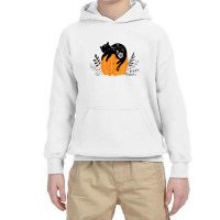 Cute Hand Drawn Halloween Black Cat Classic Youth Hoodie | Artistshot