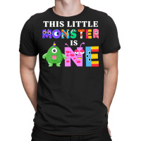 Kids This Little Monster Is One 1st Birthday Party Family Monster T-shirt | Artistshot