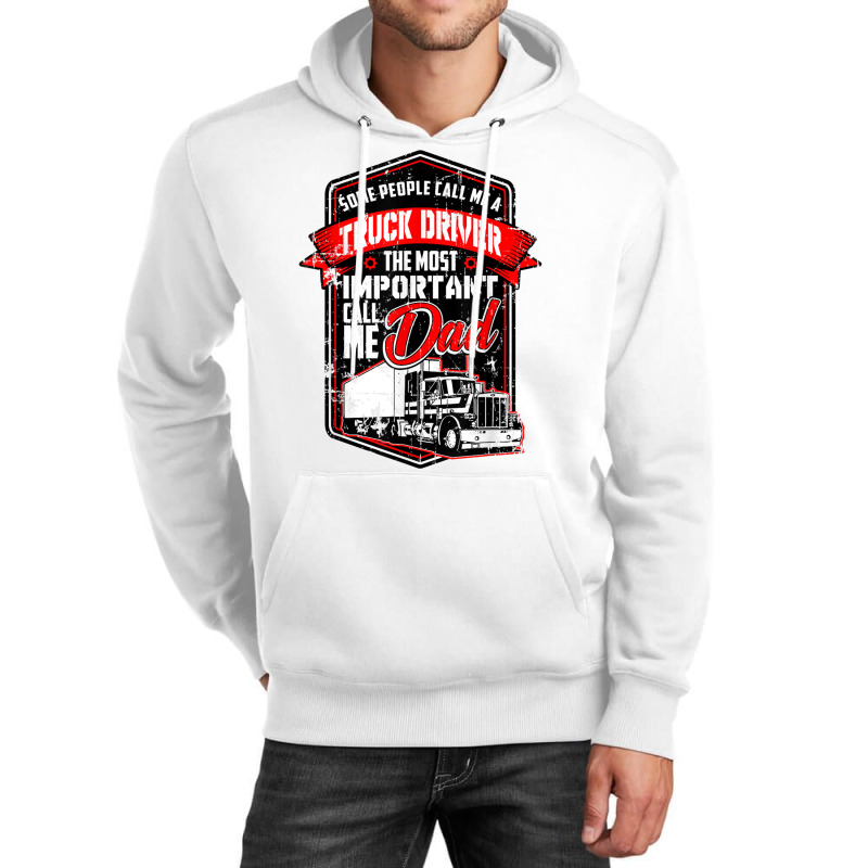 Funny Semi Truck Driver Design Gift For Truckers And Dads T Shirt Unisex Hoodie | Artistshot