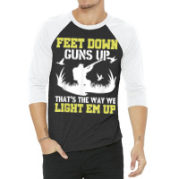 Funny Feet Down Duck Hunting Duck Hunter 3/4 Sleeve Shirt | Artistshot