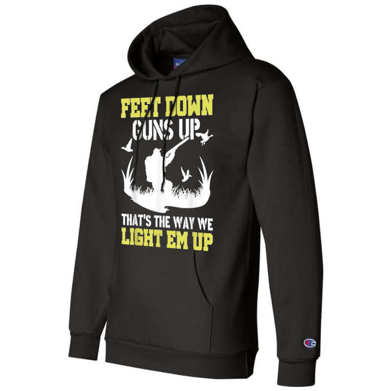 Funny Feet Down Duck Hunting Duck Hunter Champion Hoodie | Artistshot