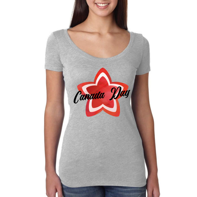 Canada Day Women's Triblend Scoop T-shirt by aikhangawade | Artistshot