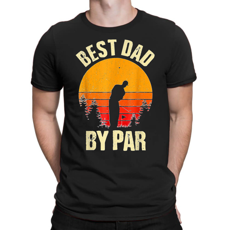 Funny Father's Day Best Dad By Par Golf Lover Vintage T-shirt | Artistshot