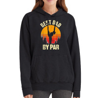 Funny Father's Day Best Dad By Par Golf Lover Vintage Vintage Hoodie | Artistshot