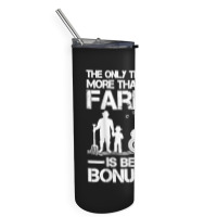 Funny Farming Tractor Retro Farmer Bonus Dad Father's Day Skinny Tumbler | Artistshot