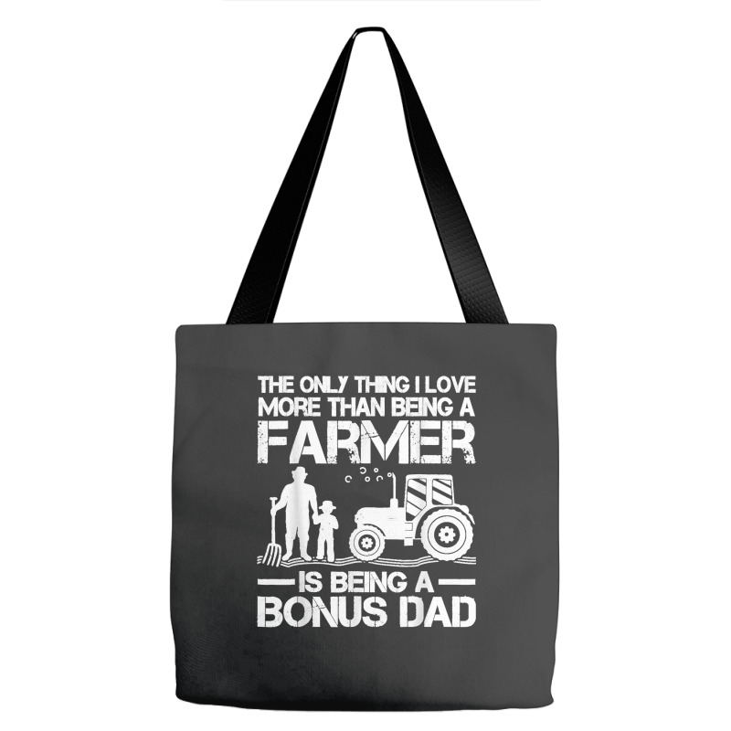 Funny Farming Tractor Retro Farmer Bonus Dad Father's Day Tote Bags | Artistshot