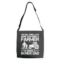 Funny Farming Tractor Retro Farmer Bonus Dad Father's Day Adjustable Strap Totes | Artistshot