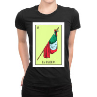 La Bandera Lottery Card Gift The Flag Card Mexican Lottery Ladies Fitted T-shirt | Artistshot