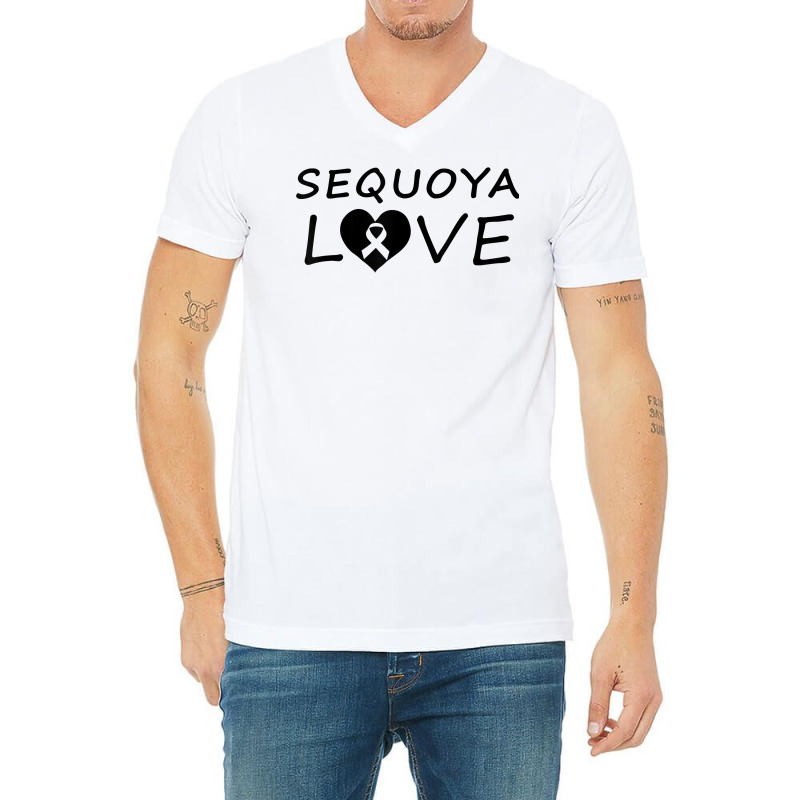 Wilkinsi Designs Sequoya Love No Initial T Shirt V-Neck Tee by gswarnkab | Artistshot