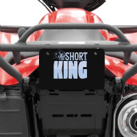 Short King Funny Short Guy Crown Atv License Plate | Artistshot