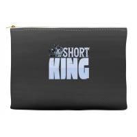 Short King Funny Short Guy Crown Accessory Pouches | Artistshot