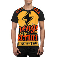 Funny Electricity Electrical Lineman Electrician Graphic T-shirt | Artistshot